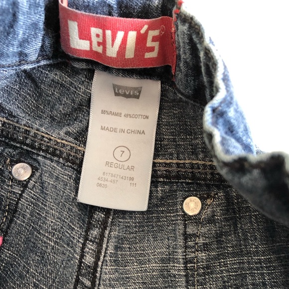 Two pieces bundle lot Levi’s denim shorts, boy size 7-8 - Picture 7 of 12